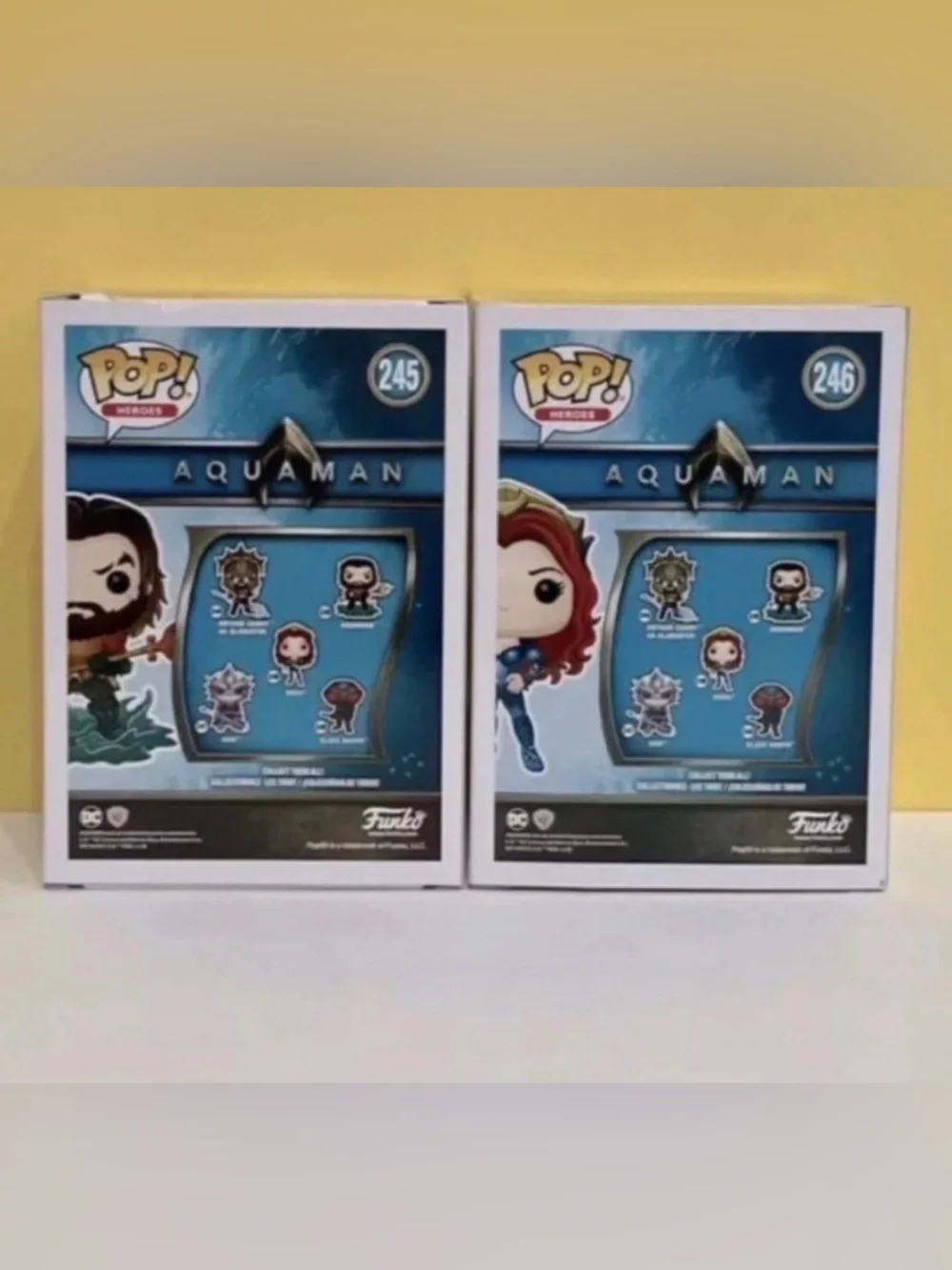 NIB Funk Pop! Aquaman Movie: Aquaman #245 & Mera #246